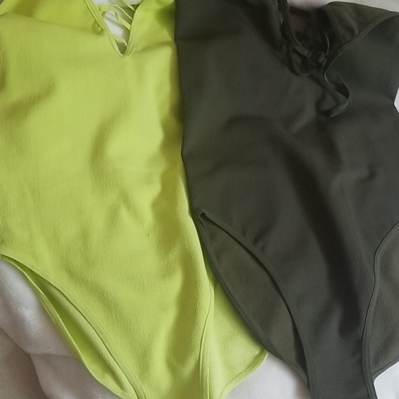 Free People Bodysuit Neon NWOT - Picture 4 of 4